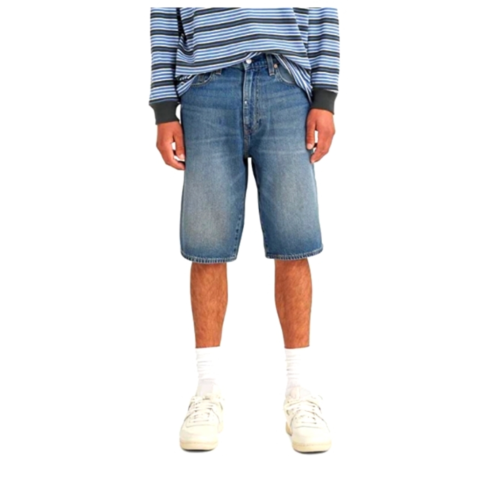 Levi's 569 Loose Straight Distressed Denim Shorts ** eco-friendly**